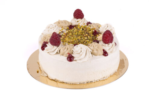 Amets Bakery - Tarta frambuesa y pistacho sin gluten