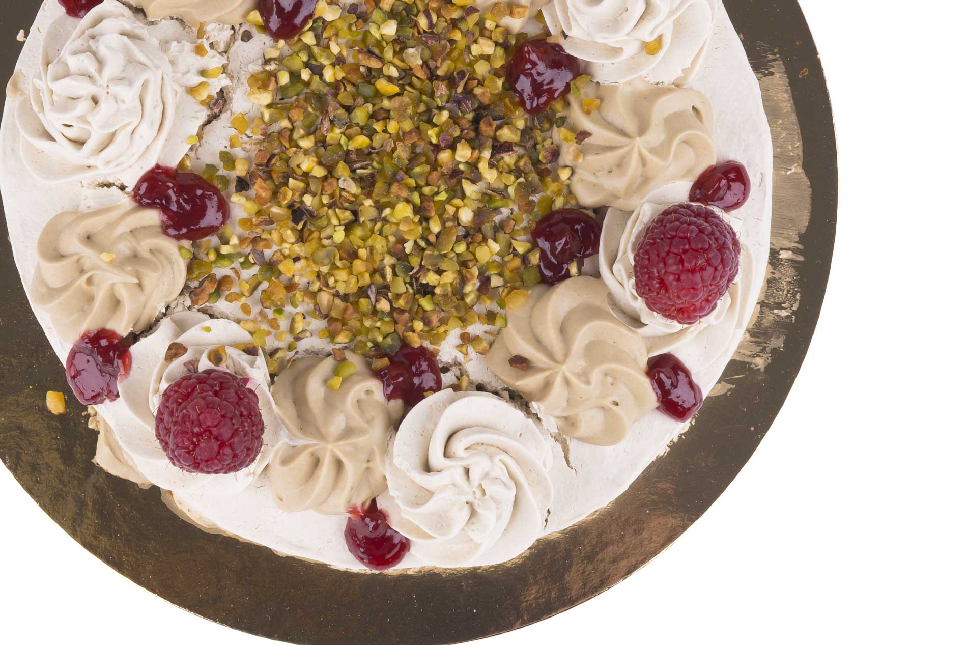 Amets Bakery - Tarta frambuesa y pistacho sin gluten